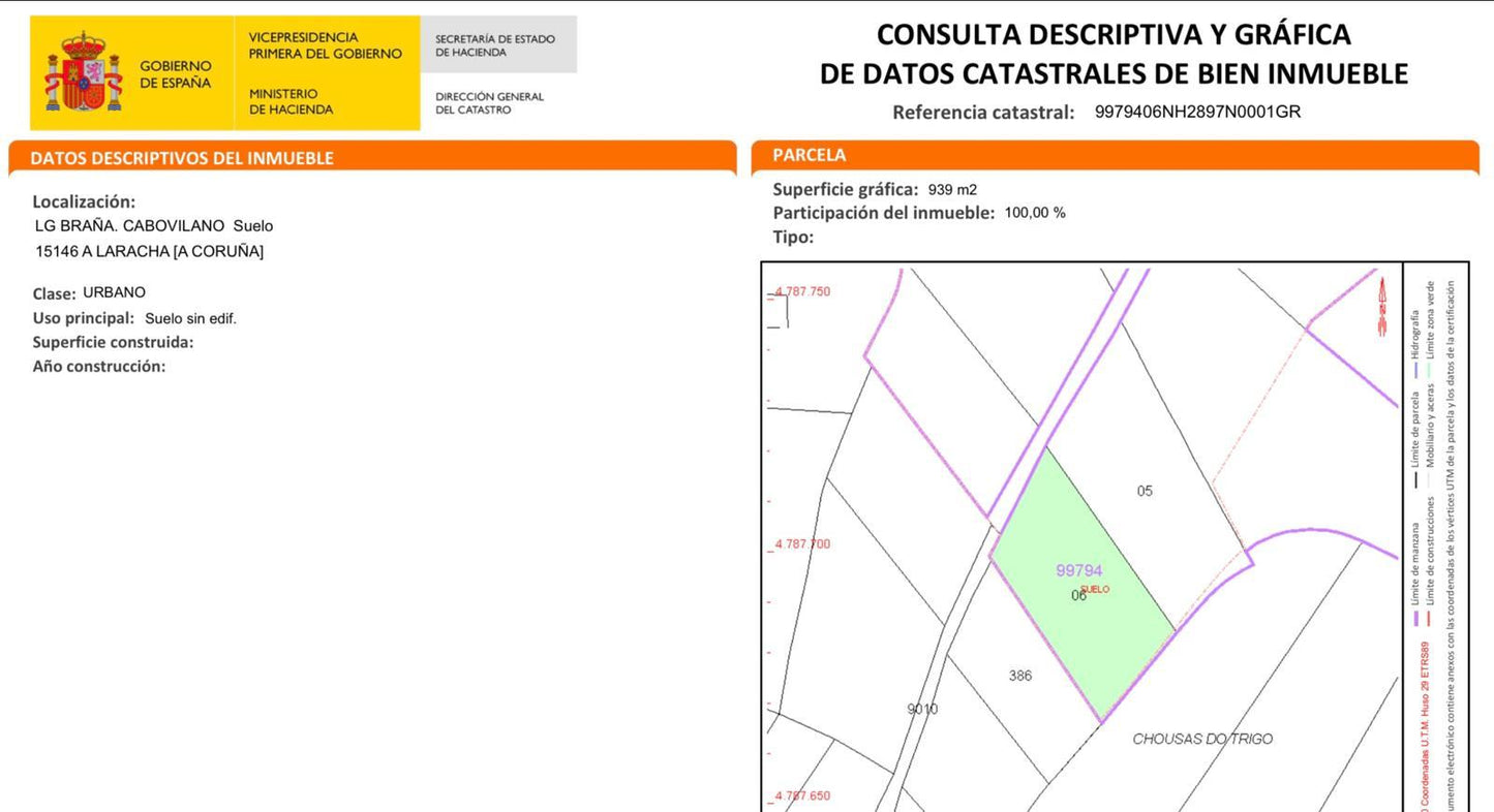 TERRENOS URBANOS VENTA - LARACHA - AA/123A - 60